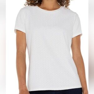 Liverpool Los Angeles crew neck textured tshirt